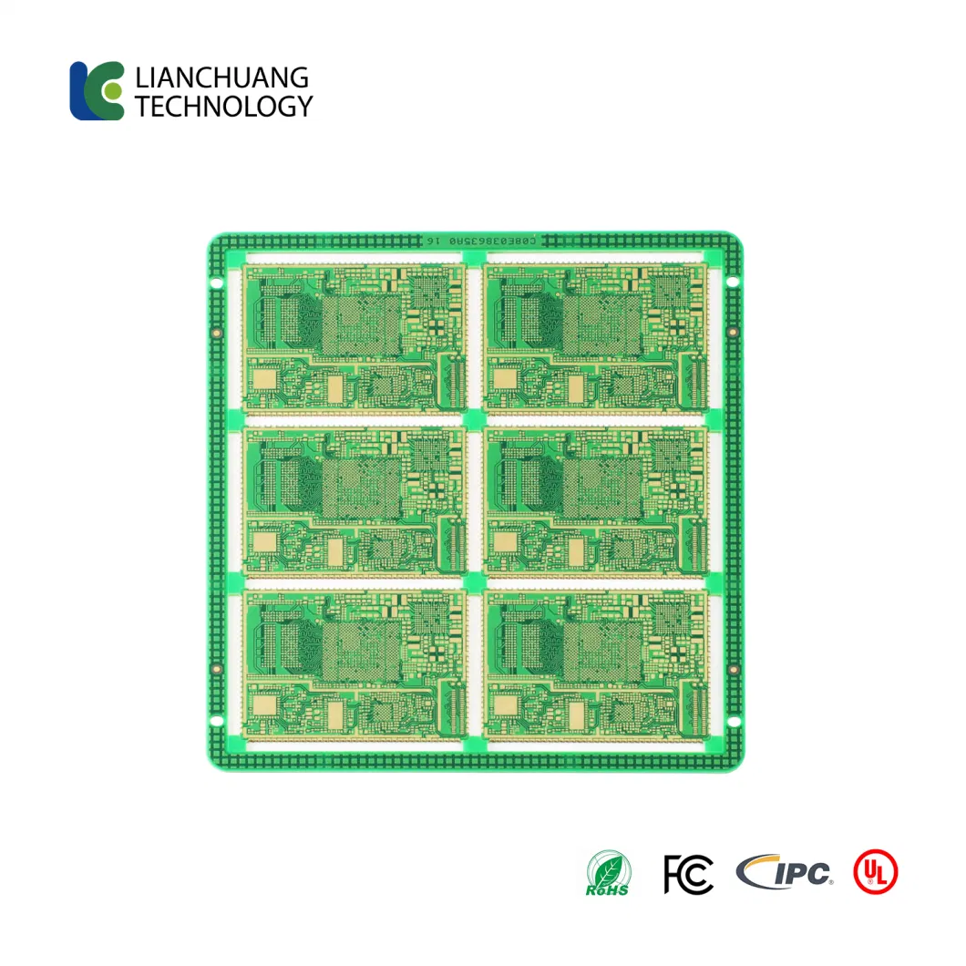 8-Layer First-Order HDI PCB Half-Hole Communication Module, Immersion Gold + OSP, Selective Gold, Rigid Printed Circuit Board