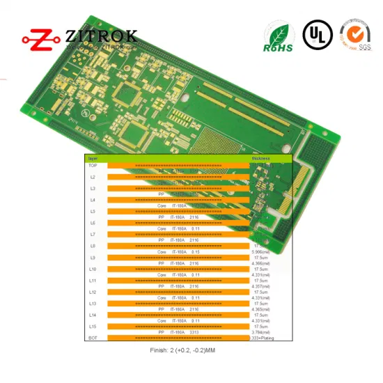 Shenzhen Heavy Copper Mobile PCB Board with Enig in Whole Side, 3u′′